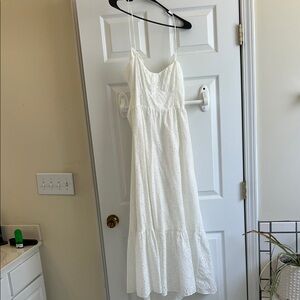 Zara White Maxi Dress